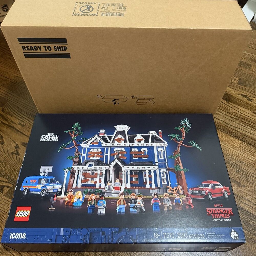 LEGO Stranger Things Creel House 11370 Brand New Sealed IN HAND with Extra YOTH